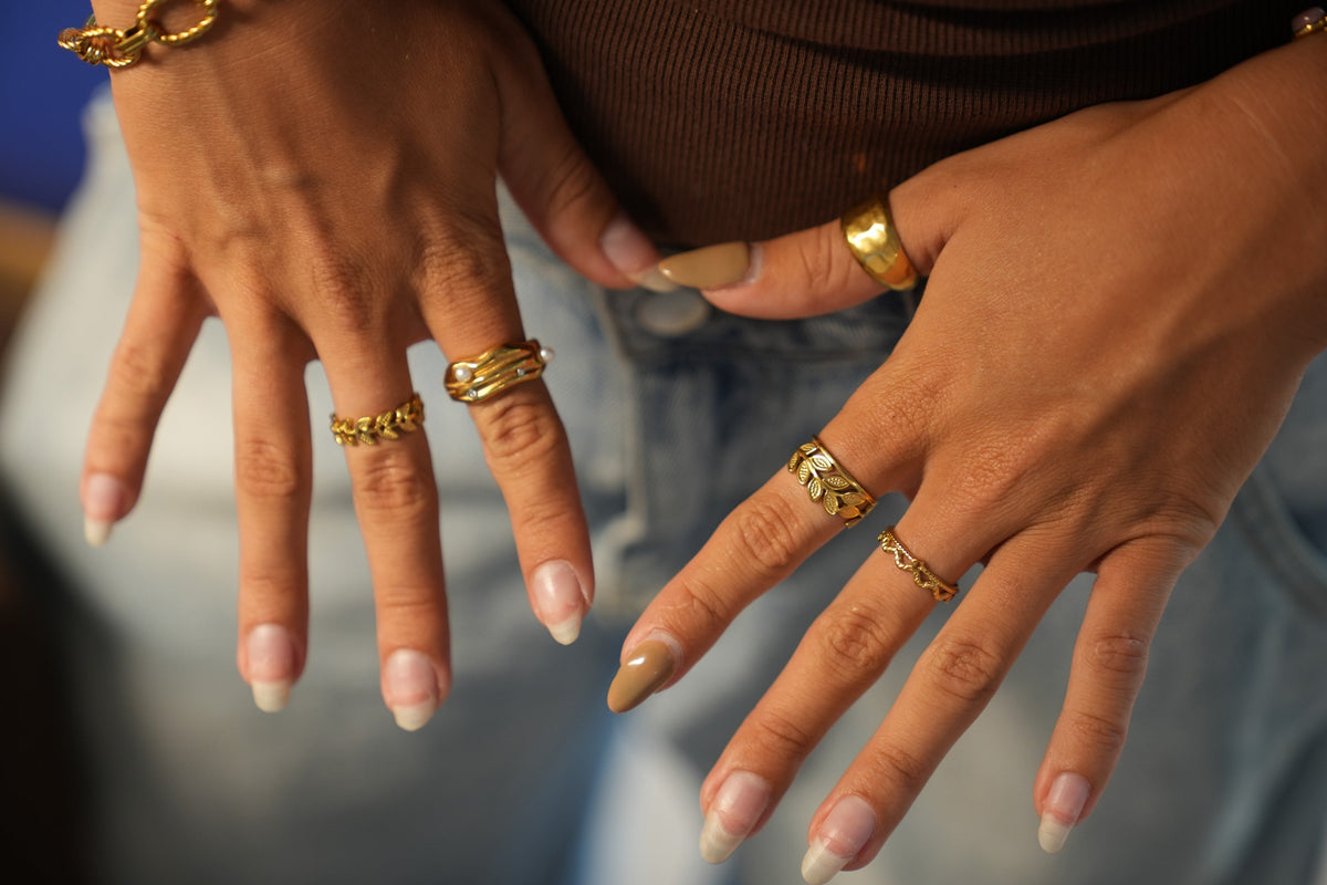 Ontdek de ringen collectie van Notbranded, stainless steel goudkleurig en zilverkleurig