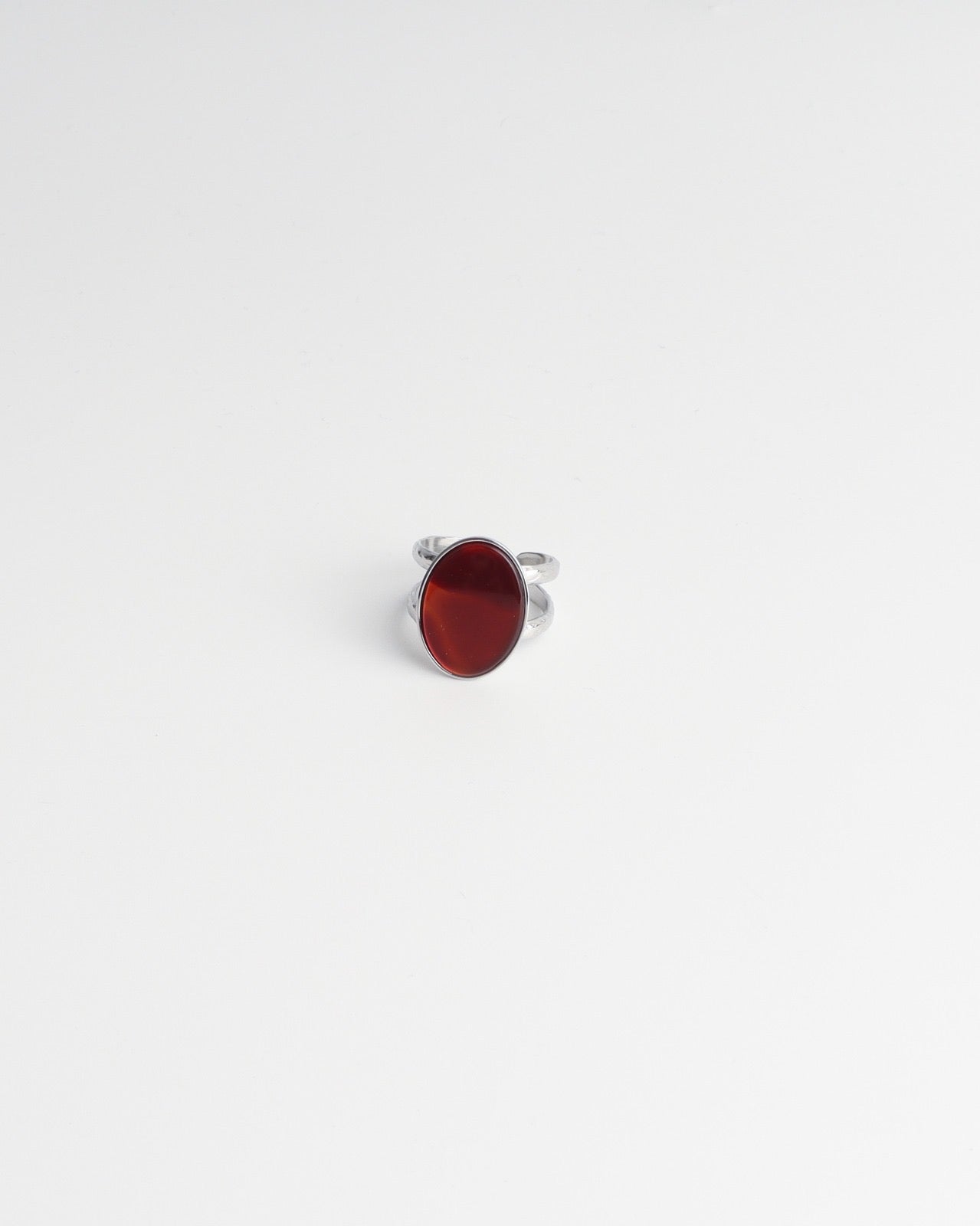 Layla - Ring - Edelstahl - Verstellbar - Naturstein