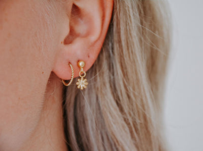 Small Twisted Hoops - Ohrringe - Edelstahl