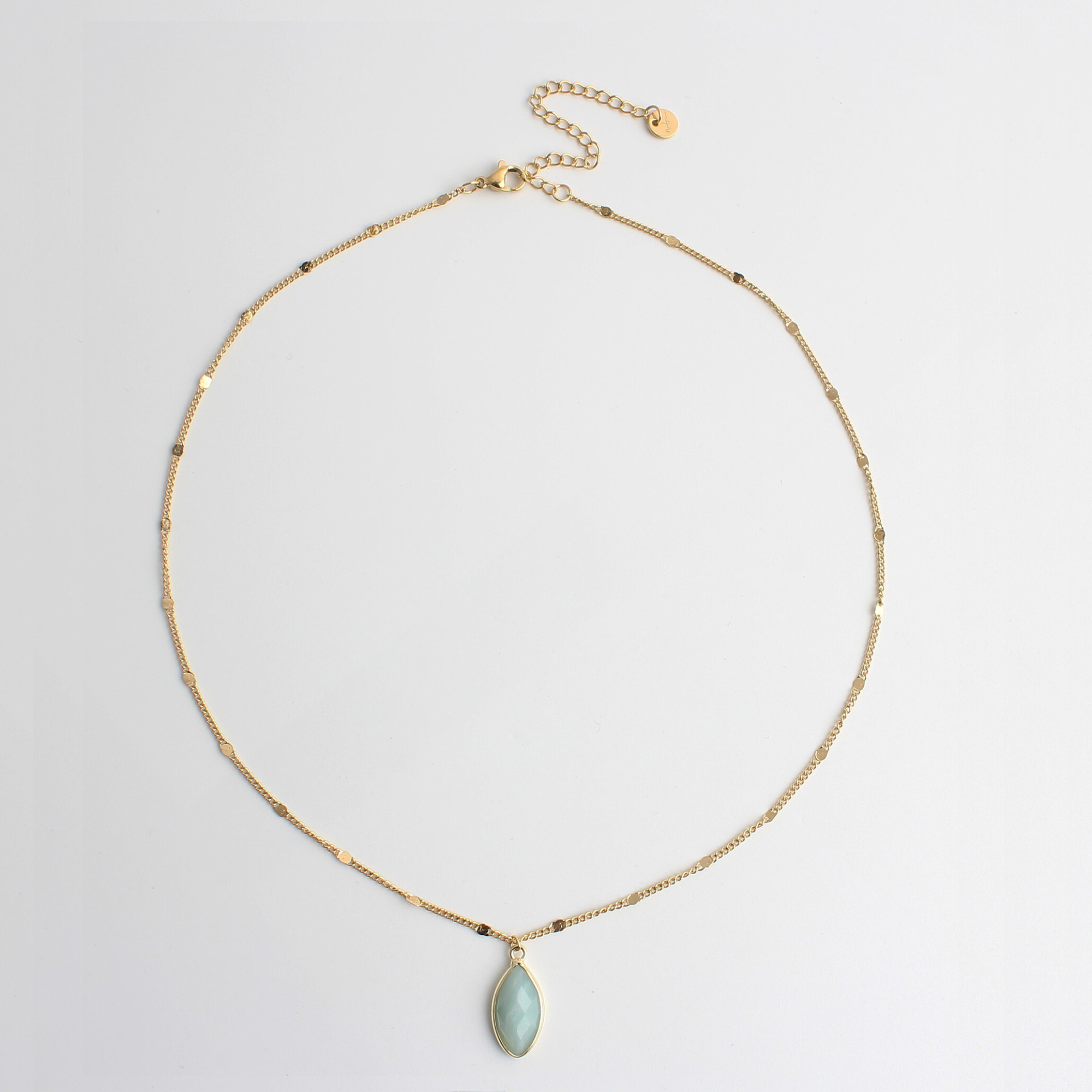Dani - Necklace - Natural Stone- Stainless Steel