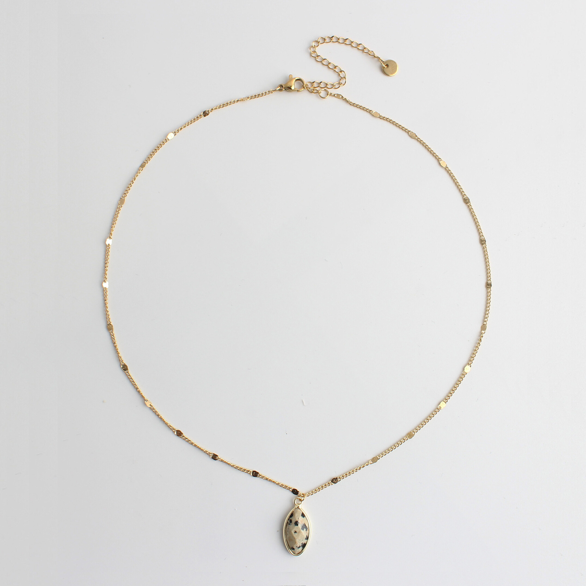 Dani - Necklace - Natural Stone- Stainless Steel