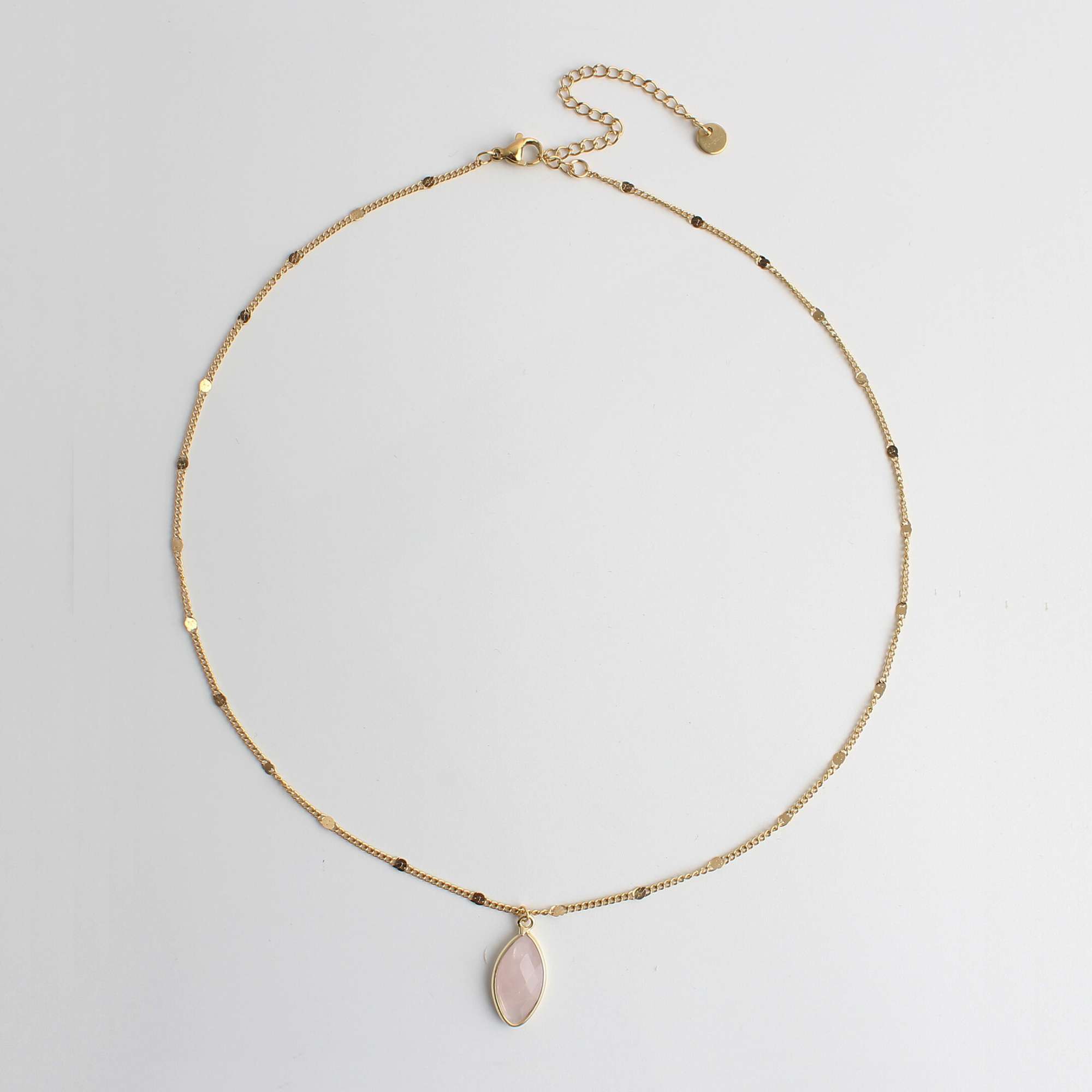 Dani - Necklace - Natural Stone- Stainless Steel
