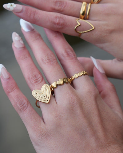 Lover - Ring - Edelstahl - Verstellbar