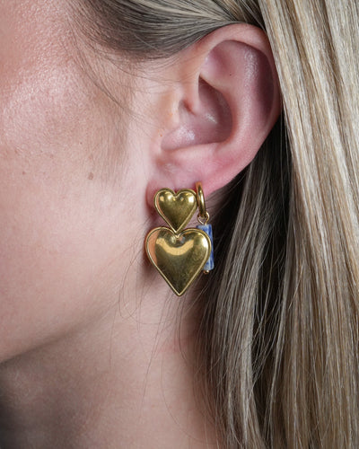 Two Hearts - Ohrringe - Edelstahl
