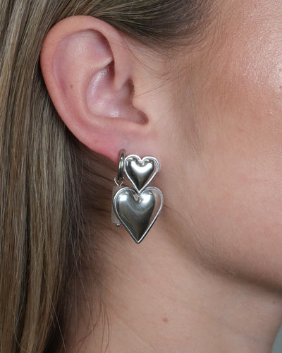 Two Hearts - Ohrringe - Edelstahl