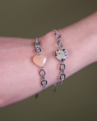 Crystel - Armband - Naturstein - Edelstahl