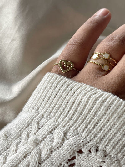 Meike  - Ring - Edelstahl - Einstellbar