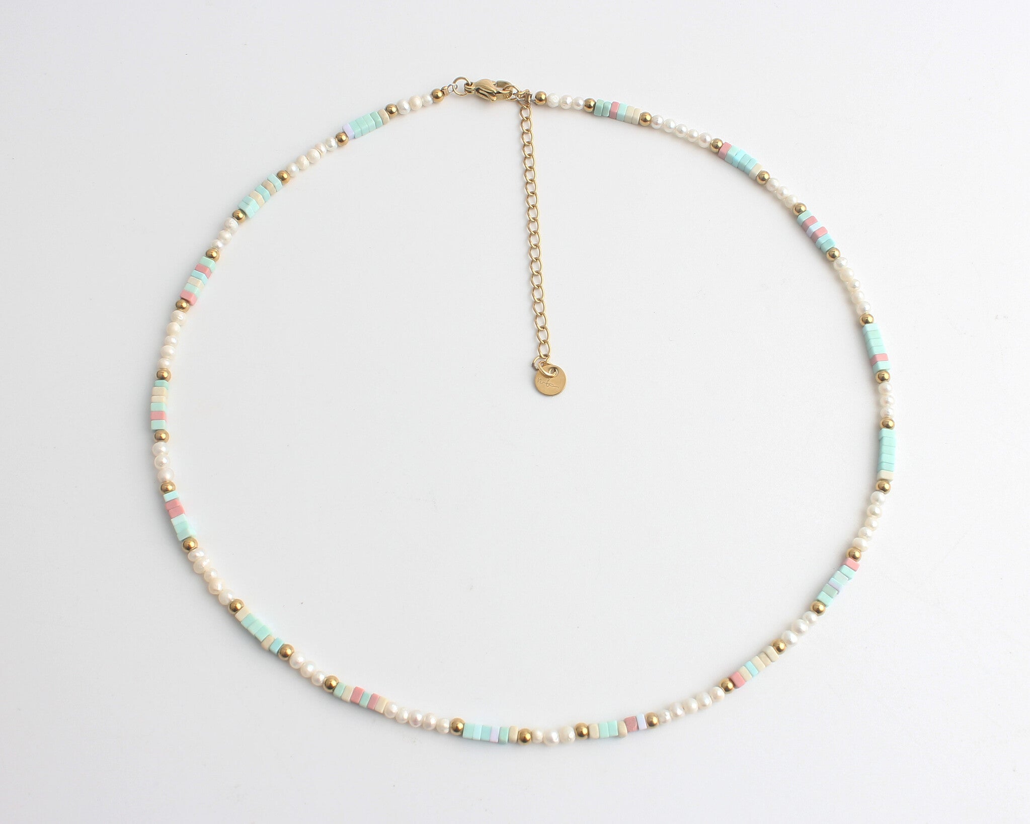Subtle Pearl - Necklace - Stainless Steel