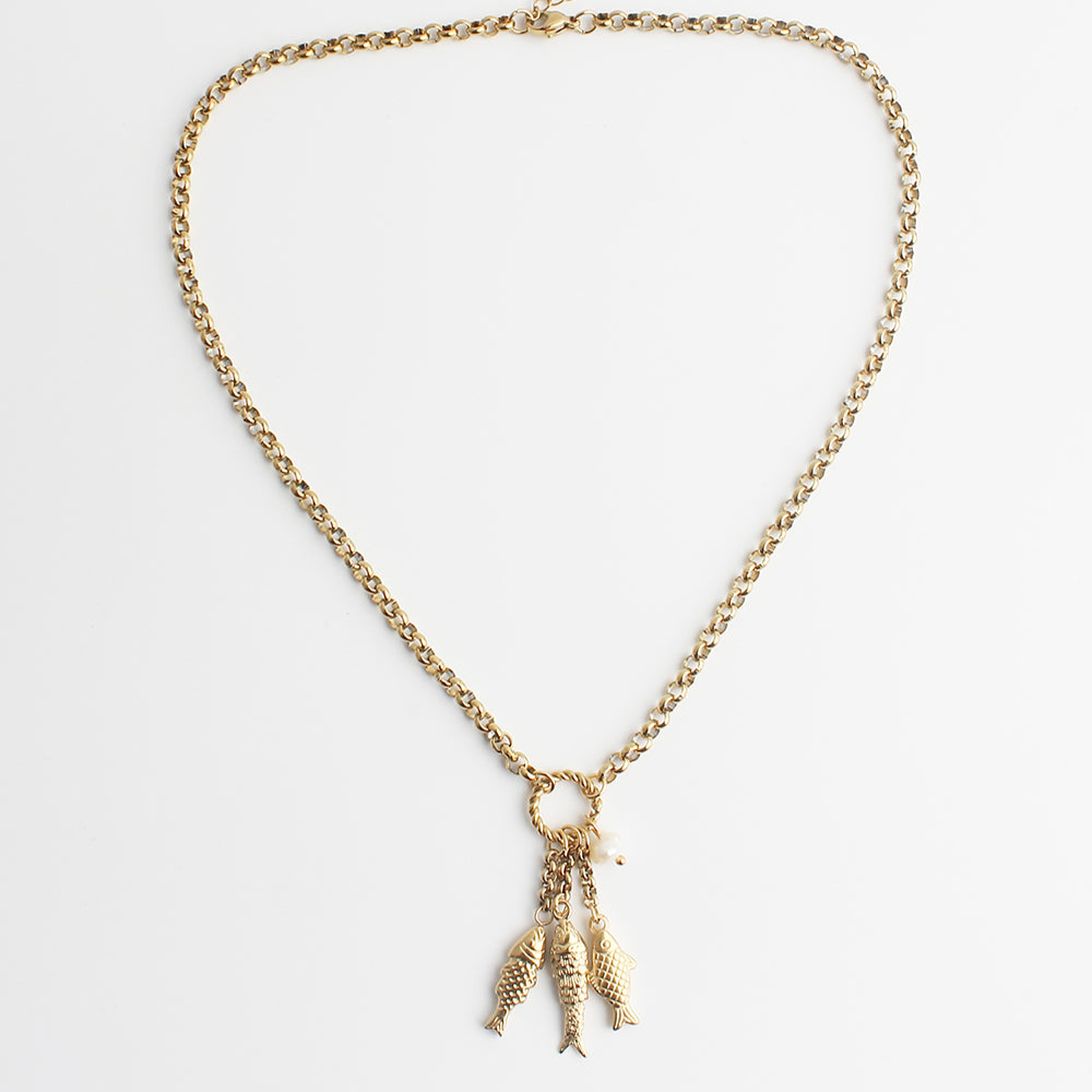 Fish - Necklace - Stainless Steel