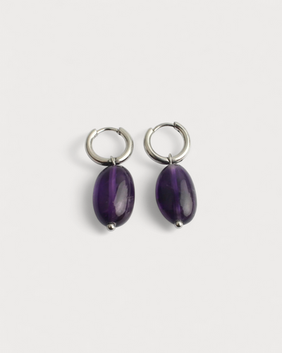 Violett - Ohrringe - Edelstahl
