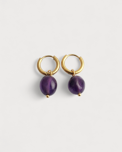Violett - Ohrringe - Edelstahl