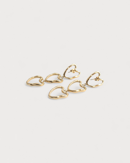 Chic Hearts - Ohrringe - Edelstahl