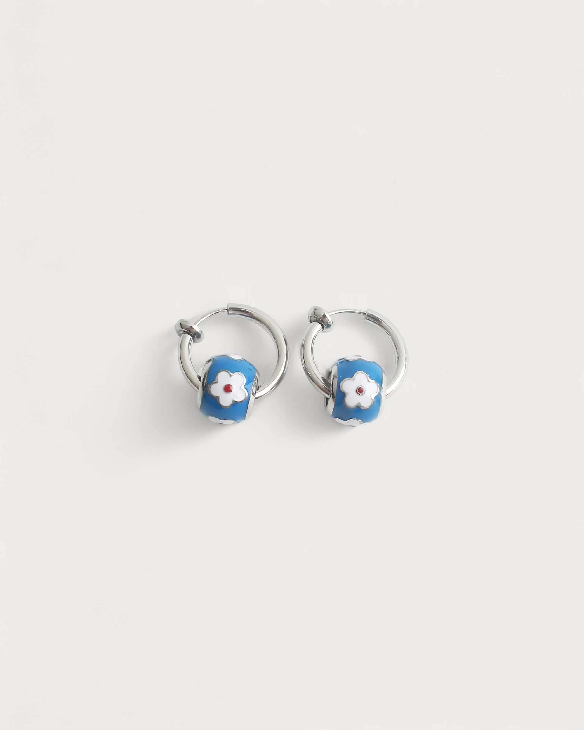 Kleine Blume - Ohrringe - Clip On - Edelstahl
