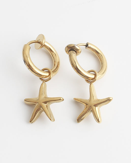 Ocean Star - Ohrringe - Clip On - Edelstahl