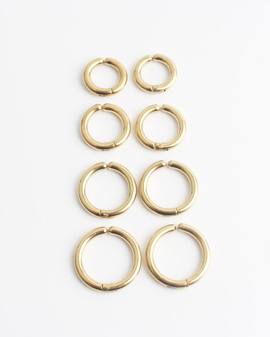 Basic - Earrings - Clip On - Stainless Steel