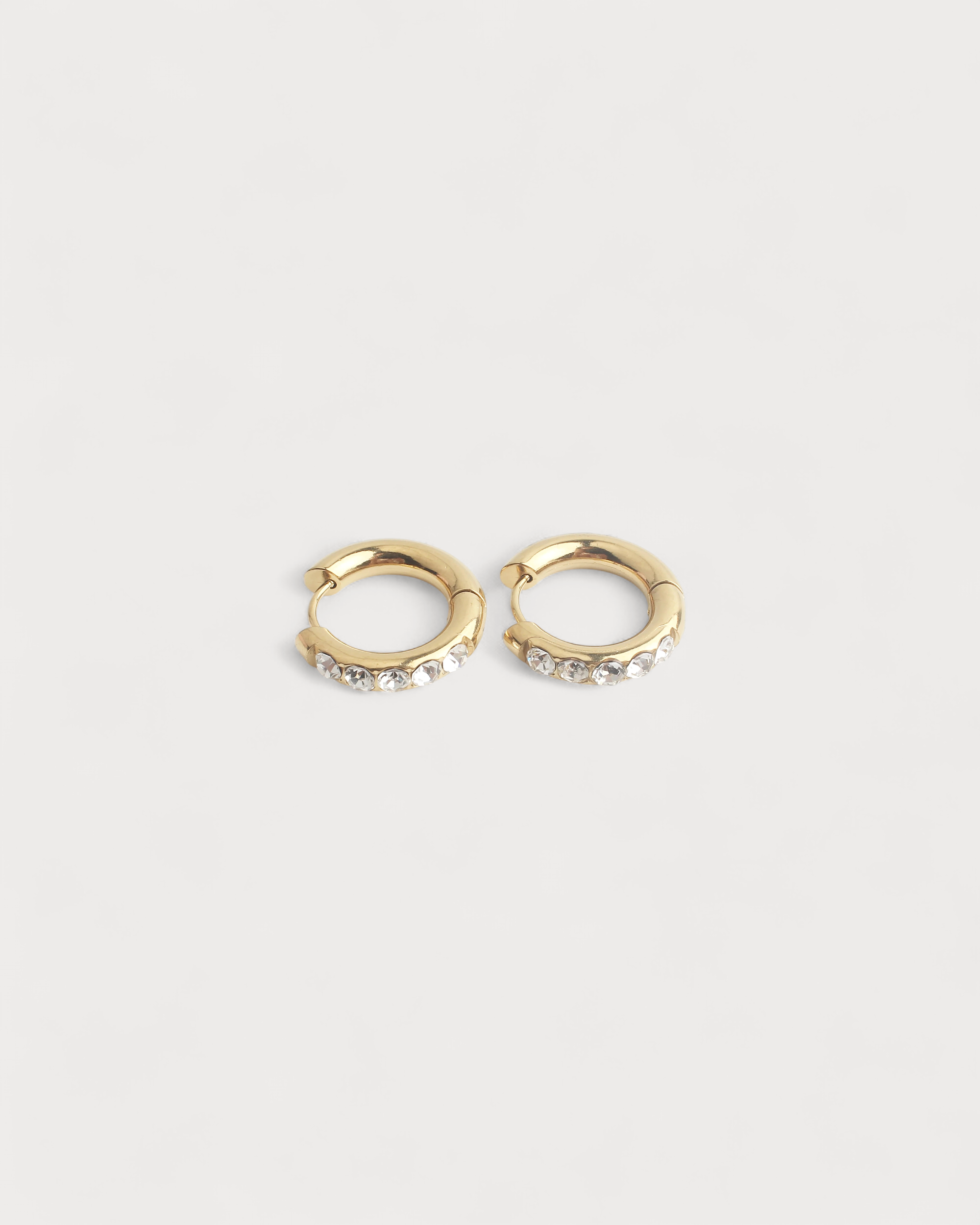 Big Strass Stone - Ohrringe - Edelstahl
