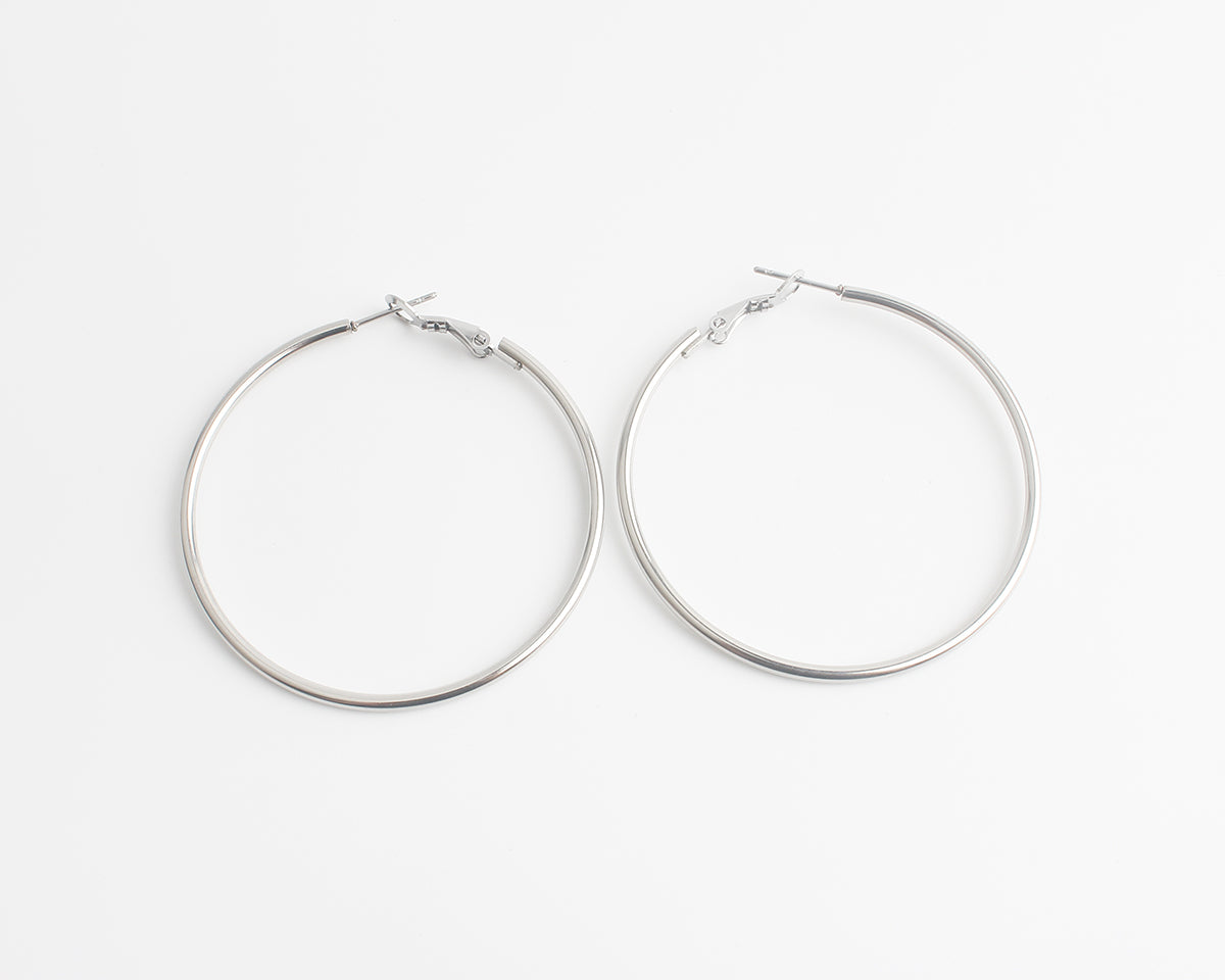 Basic hoops - Ohrringe - Edelstahl