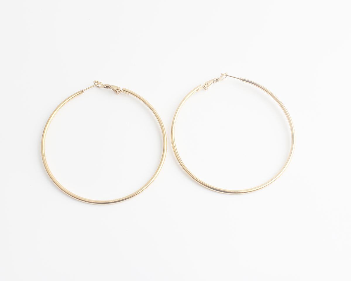 Basic hoops - Ohrringe - Edelstahl