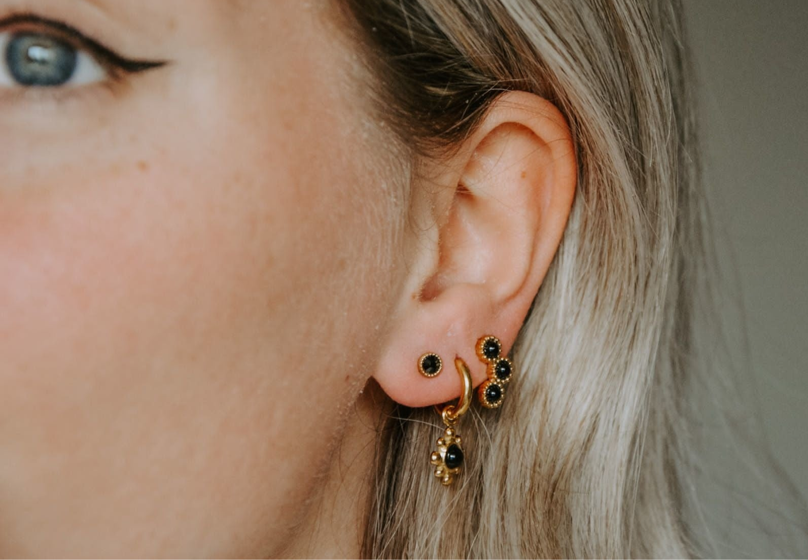 Zirconia - Stud - Earrings - Stainless Steel