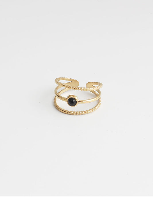 Aarya - Ring - Stainless Steel - Adjustable
