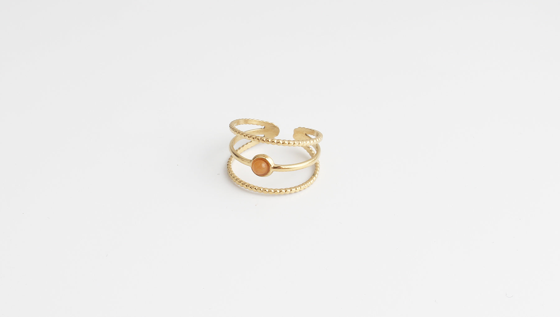Aarya - Ring - Stainless Steel - Adjustable