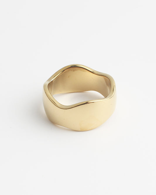 Wavey - Ring - Edelstahl
