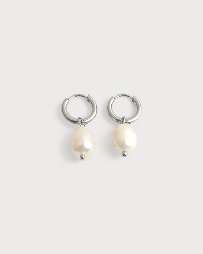 Classic Freshwater Pearl - Ohrringe - Edelstahl