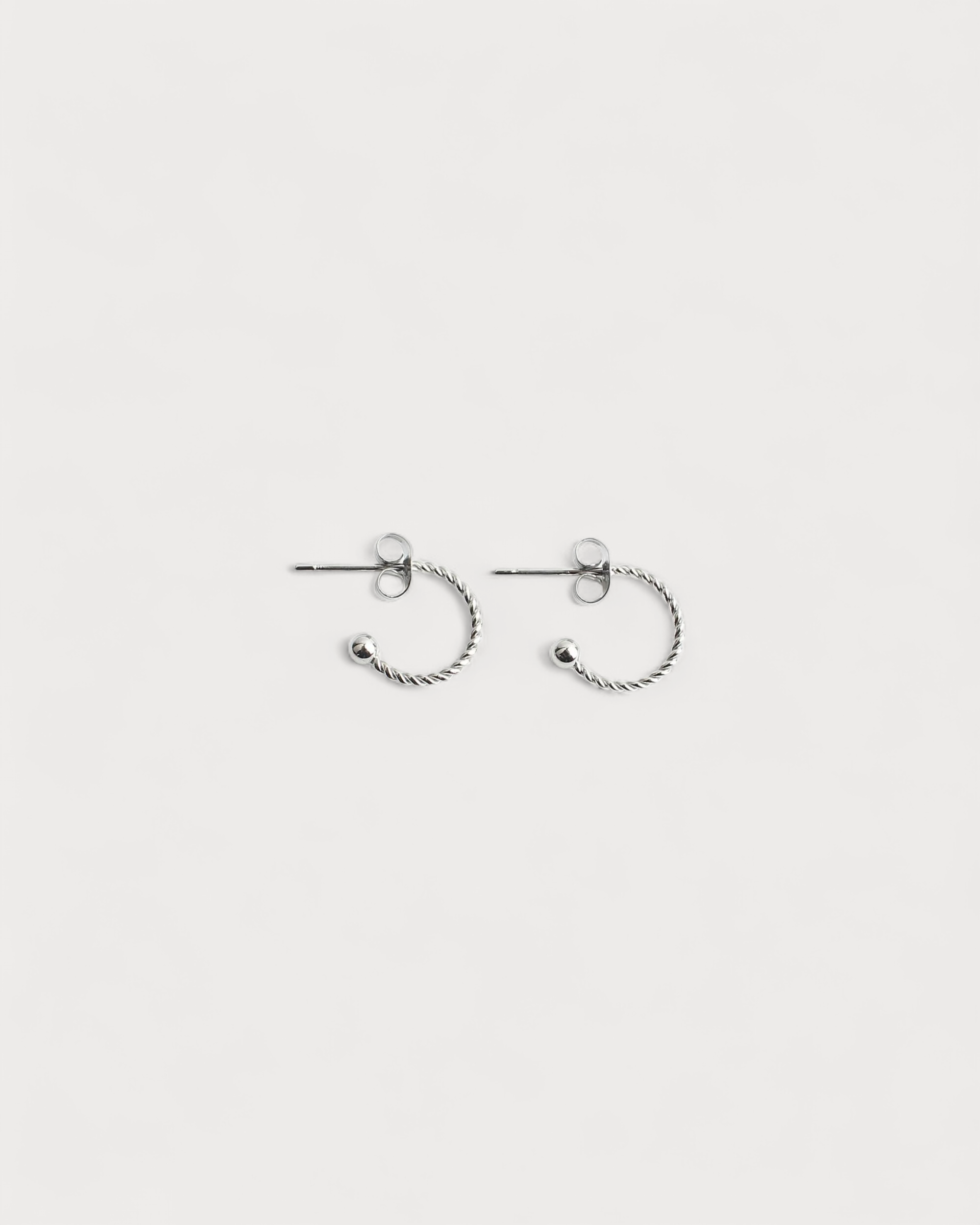 Small Twisted Hoops - Ohrringe - Edelstahl