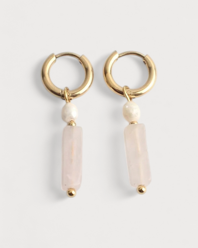 Dora & Pearl - Ohrringe - Naturstein - Edelstahl