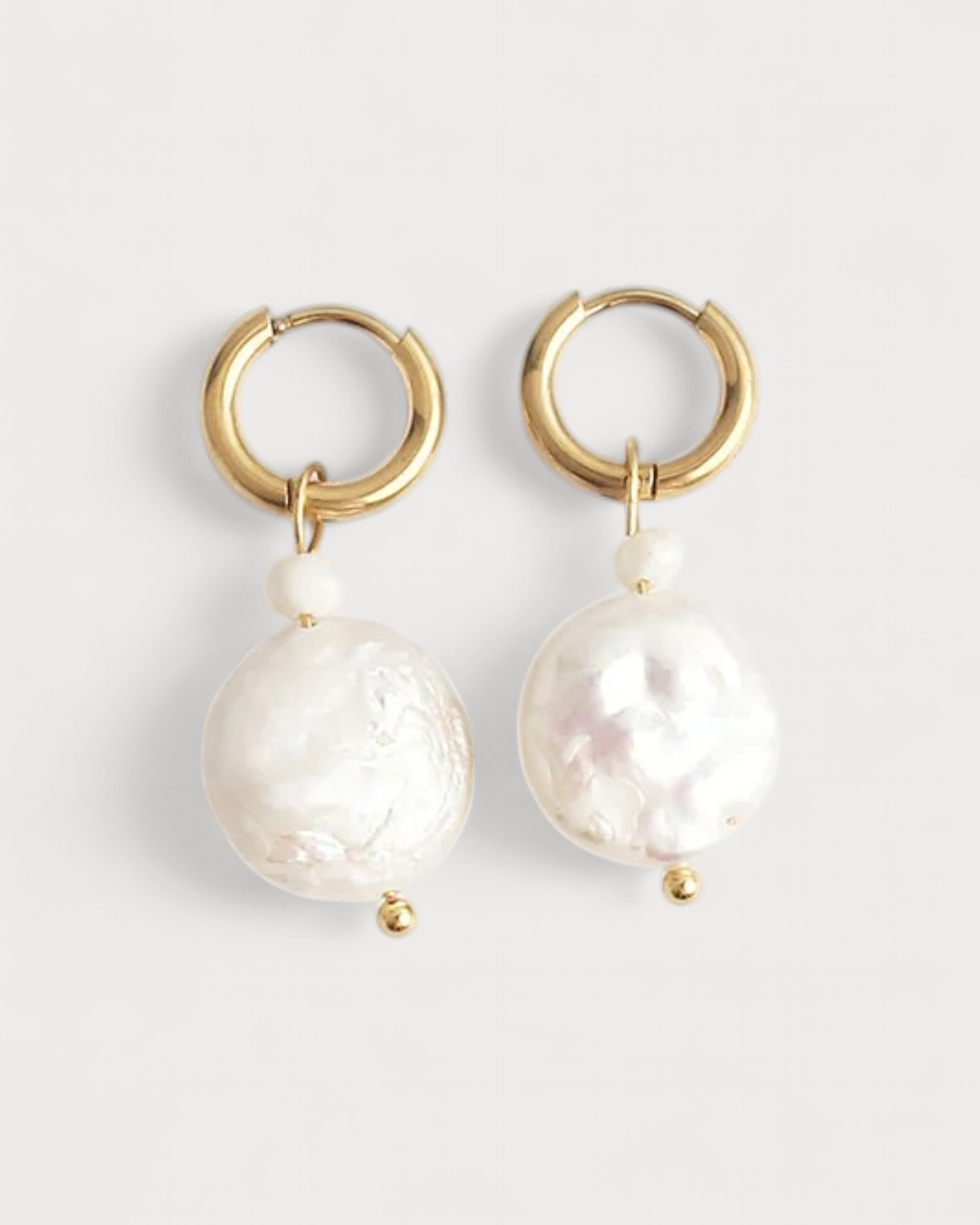 Thalia - Ohrringe - Perle - Edelstahl