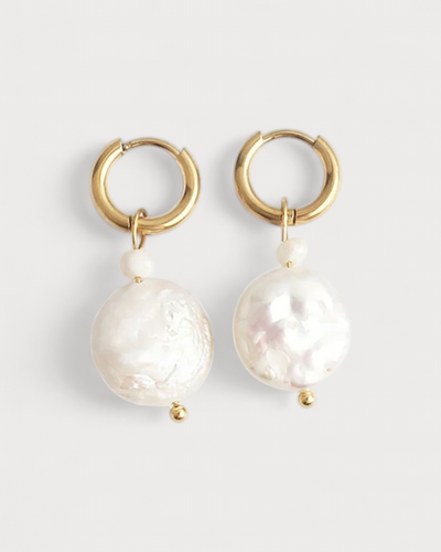 Thalia - Ohrringe - Perle - Edelstahl