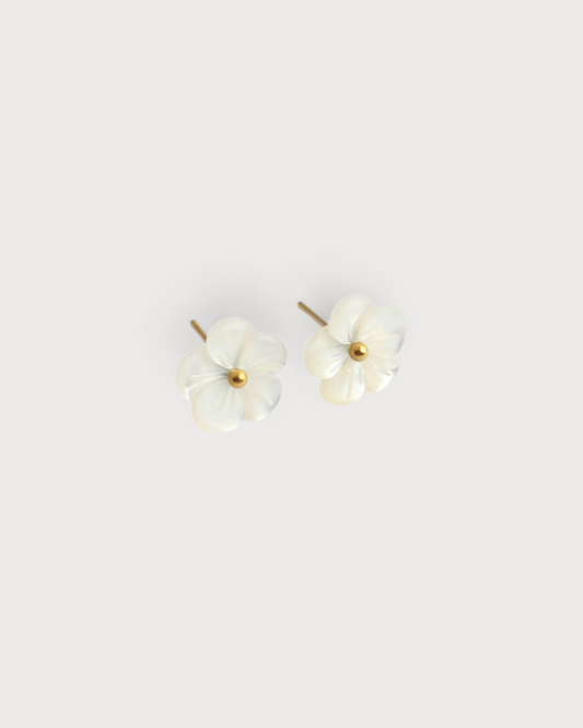 Shell Flower  Ohrstecker - Ohrringe - Edelstahl