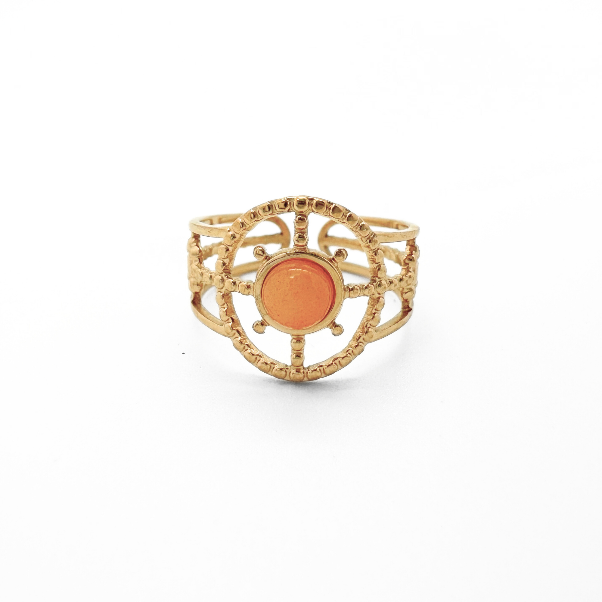 Sonnenschein - Ring - Edelstahl - verstellbar
