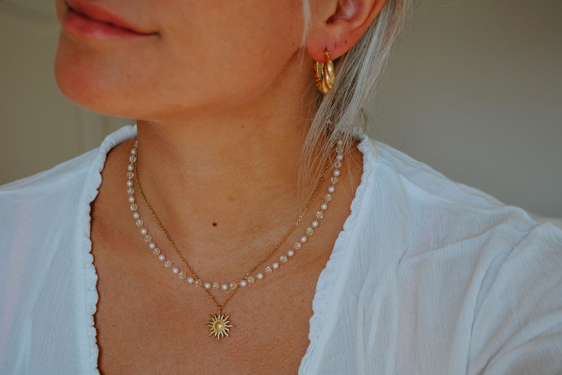 Sunny Side Up - Necklace - Stainless Steel