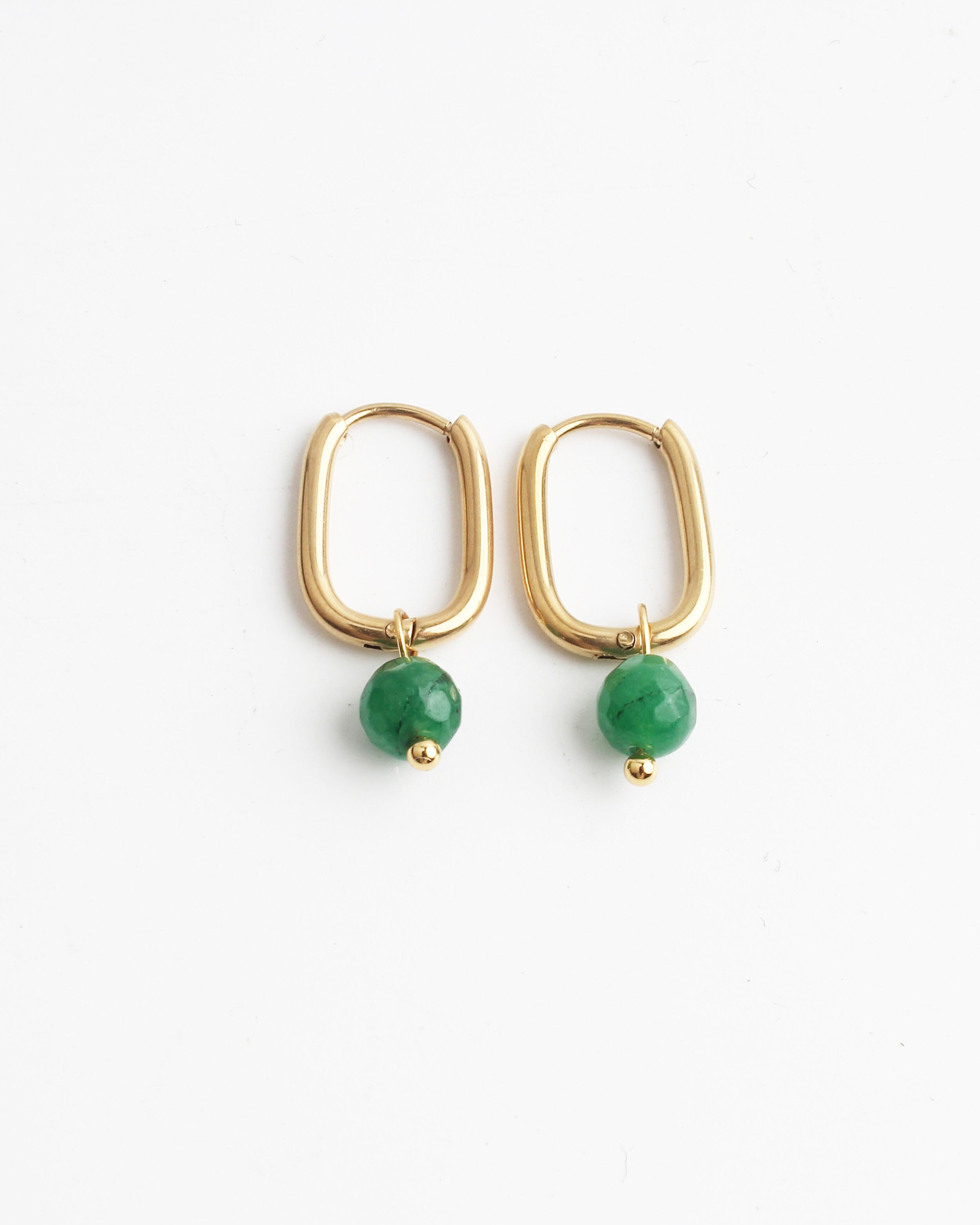 Zuzy - Earrings - Natural Stone - Stainless Steel