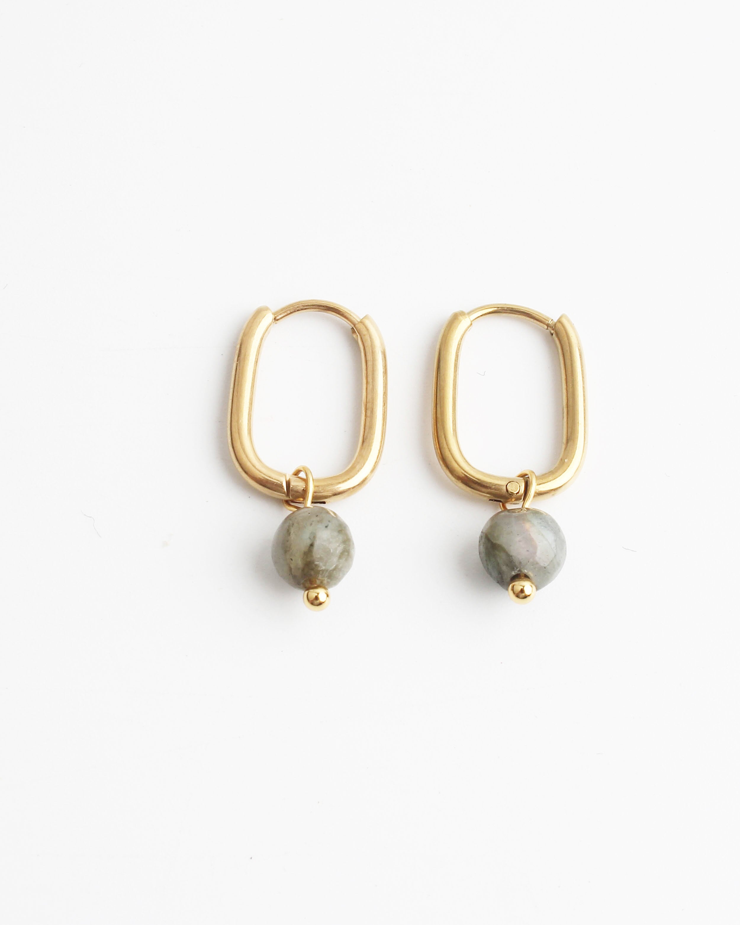 Zuzy - Earrings - Natural Stone - Stainless Steel