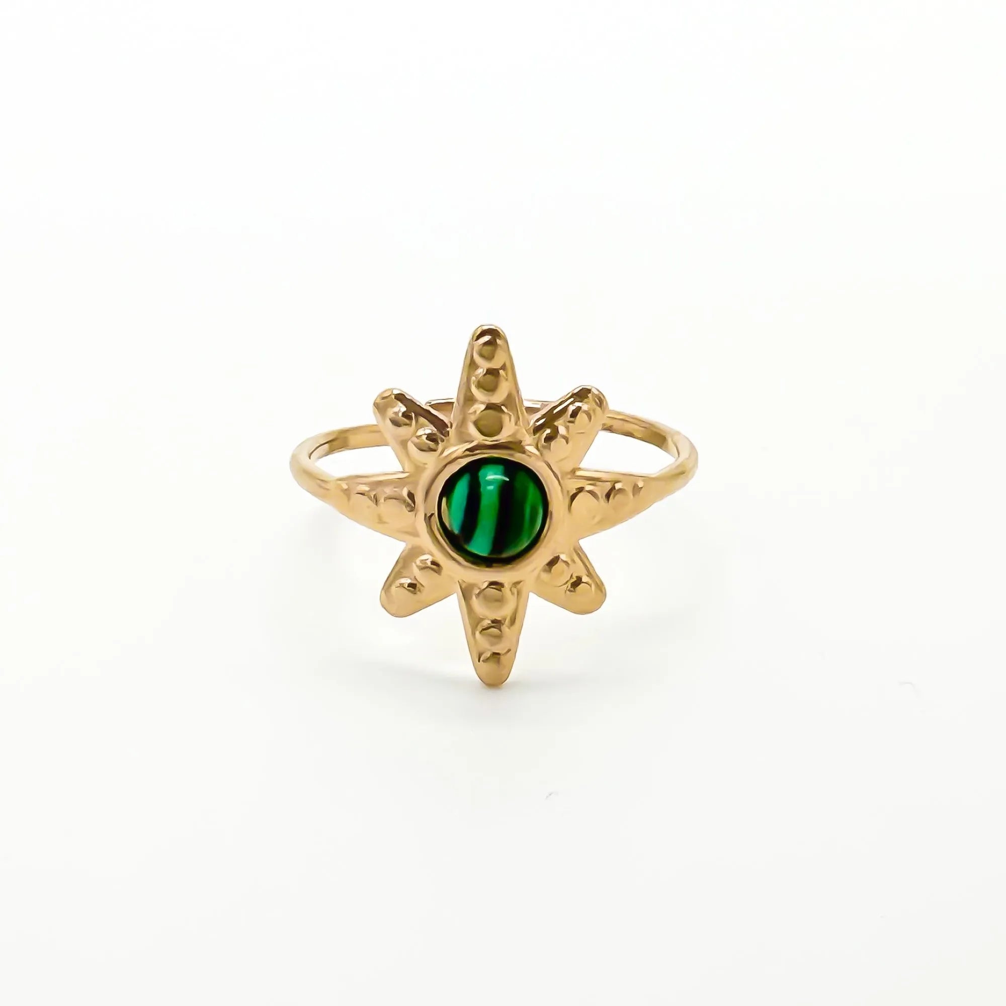 Sterne - Ring - Edelstahl - verstellbar