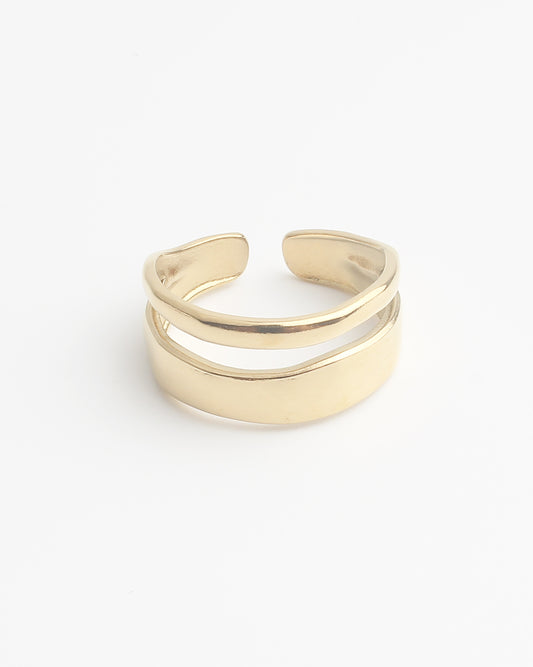 Bailey - Ring - Edelstahl - Einstellbar