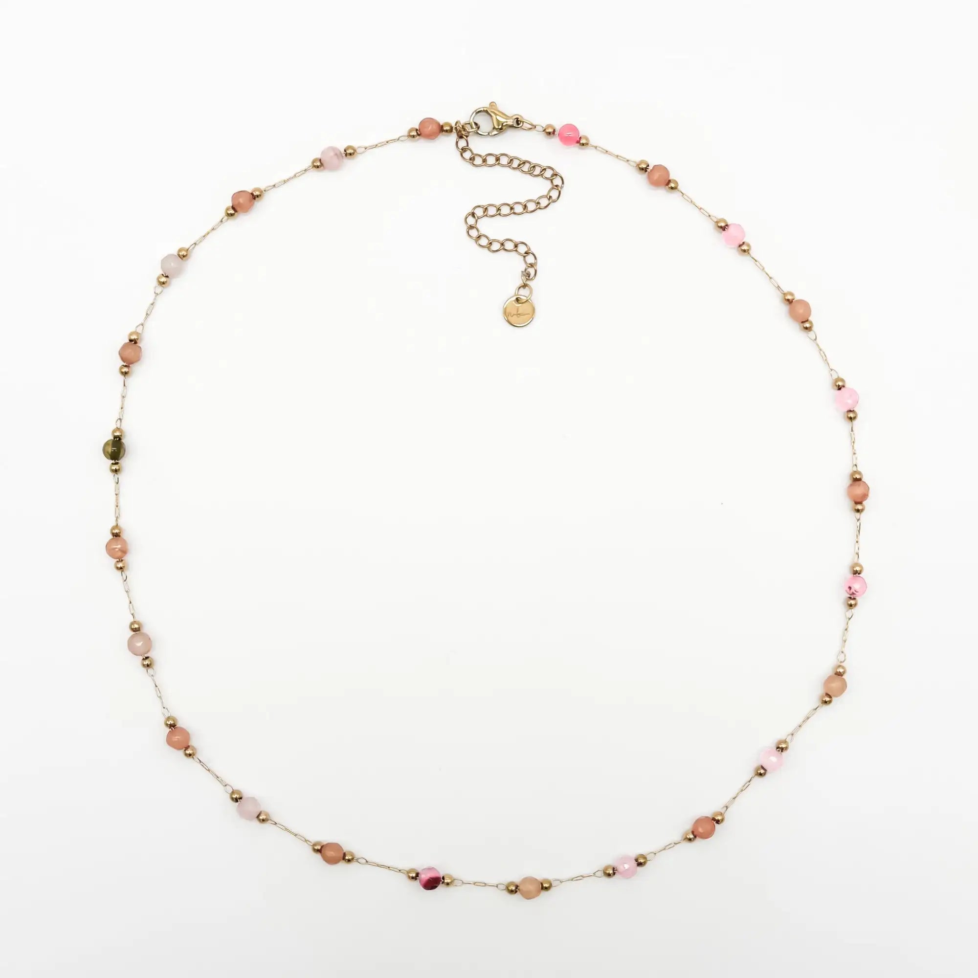 Sophia - Necklace - Natural Stone - Stainless Steel