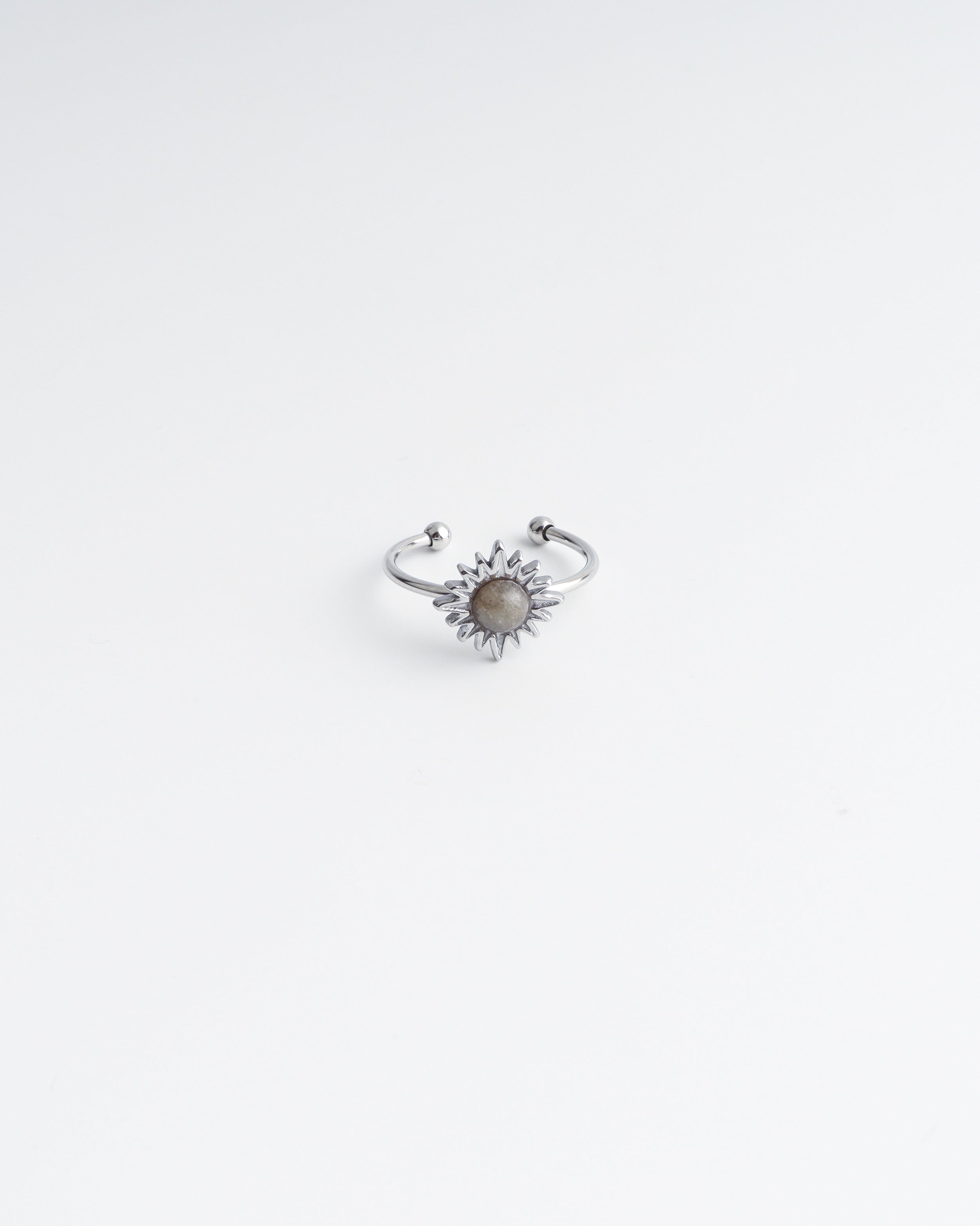 Louelle - Ring - Naturstein - Edelstahl - Verstellbar