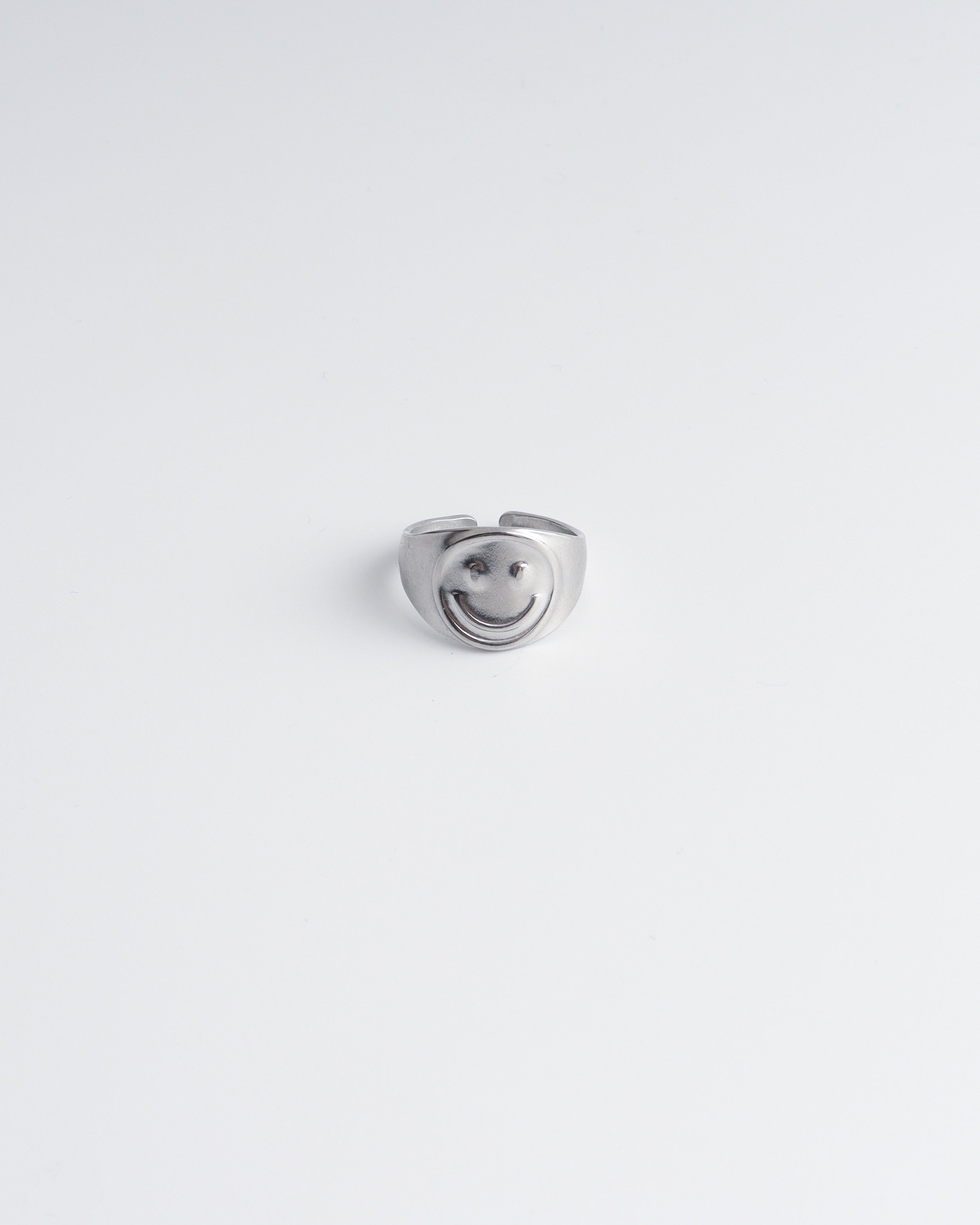 Smiles - Ring - Edelstahl - Verstellbar