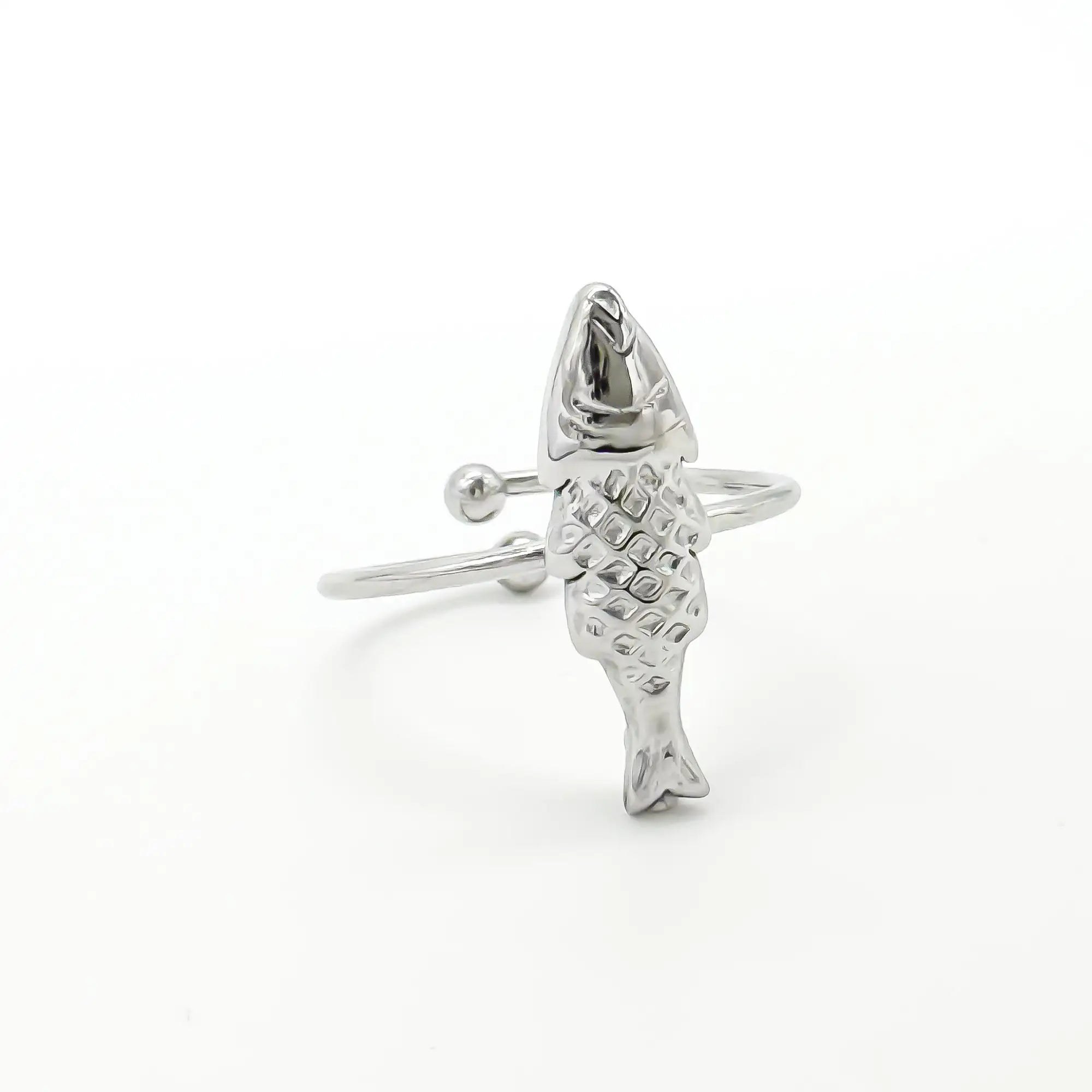 Fish - Ring - Stainless Steel - Adjustable