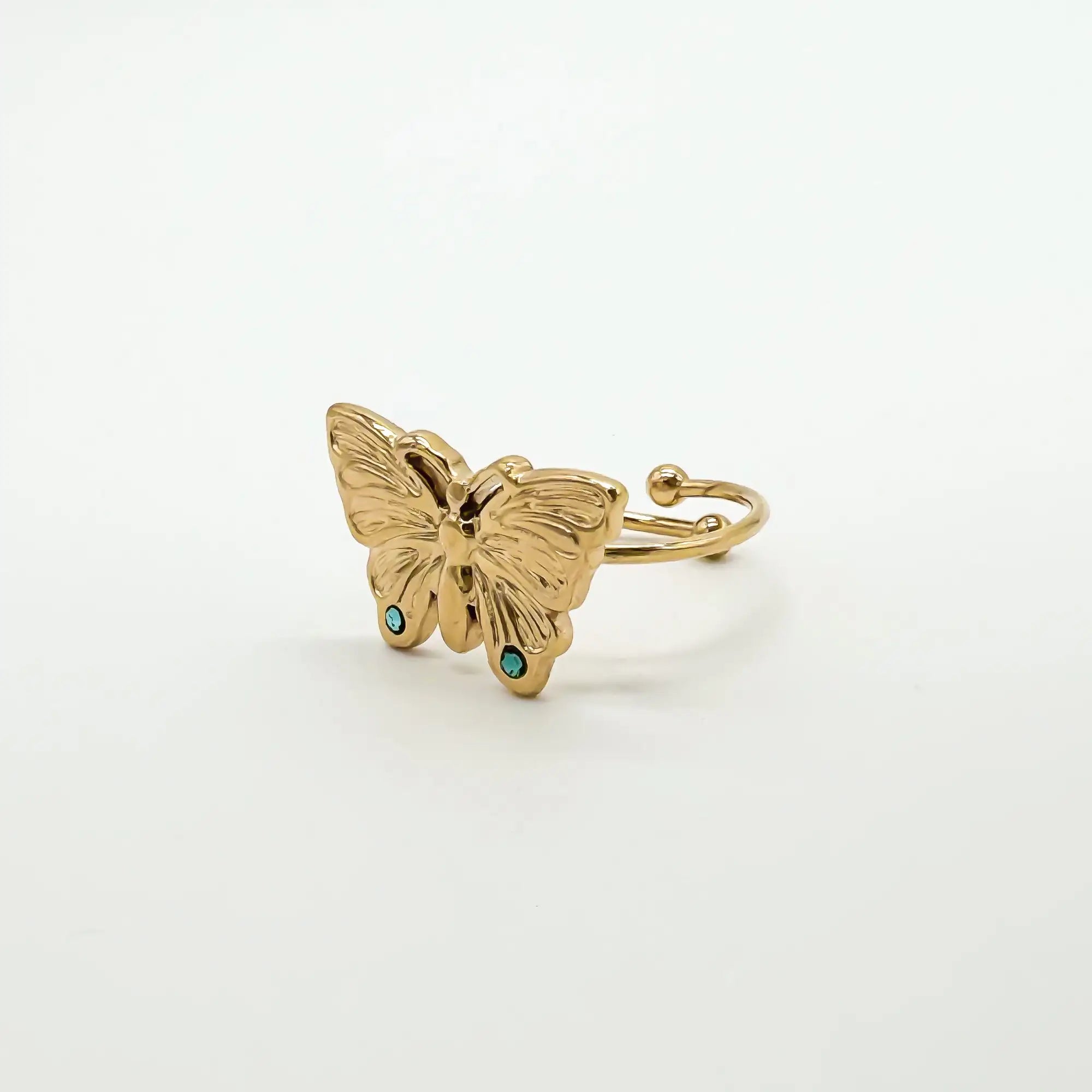Butterfly - Ring - Stainless Steel - Adjustable