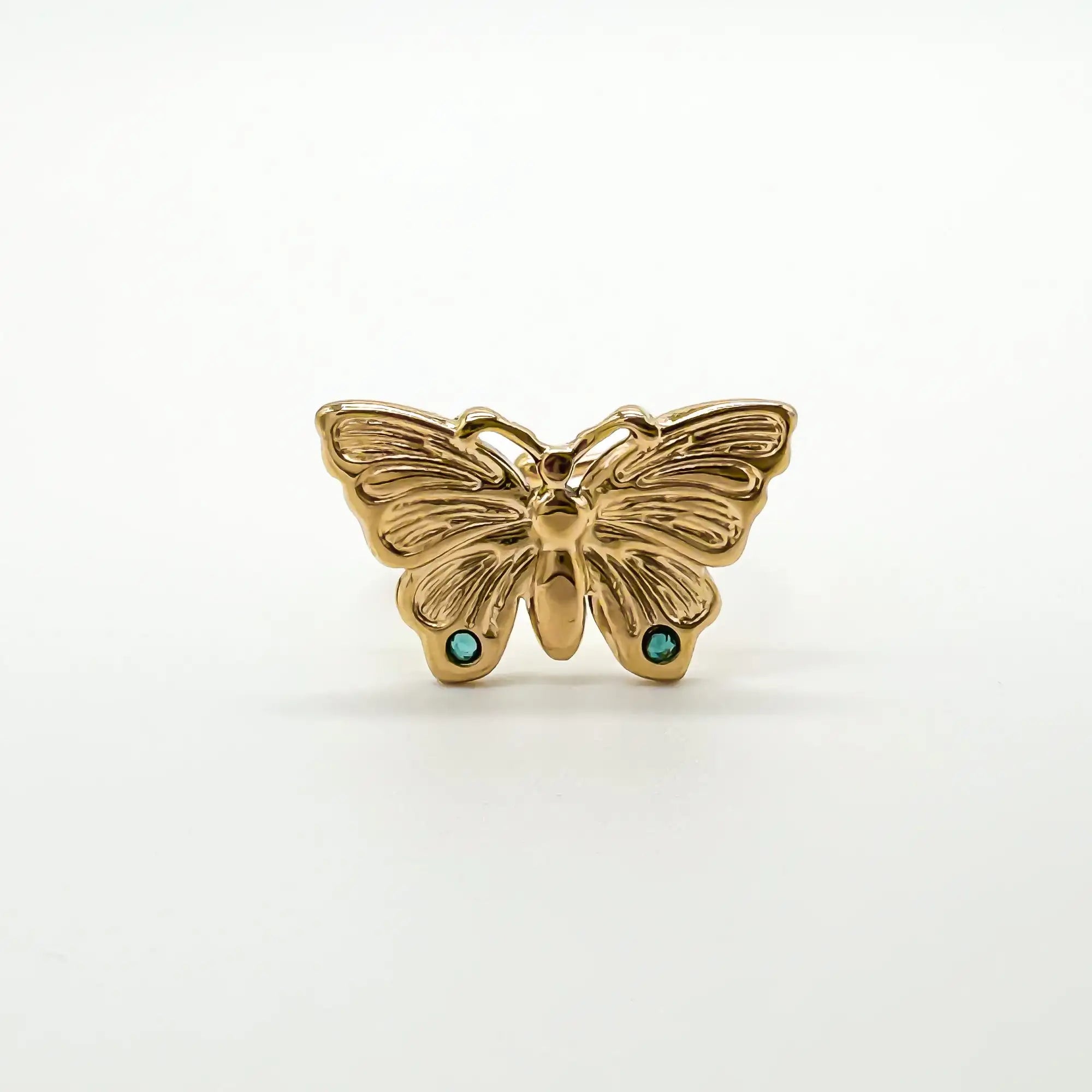 Butterfly - Ring - Stainless Steel - Adjustable