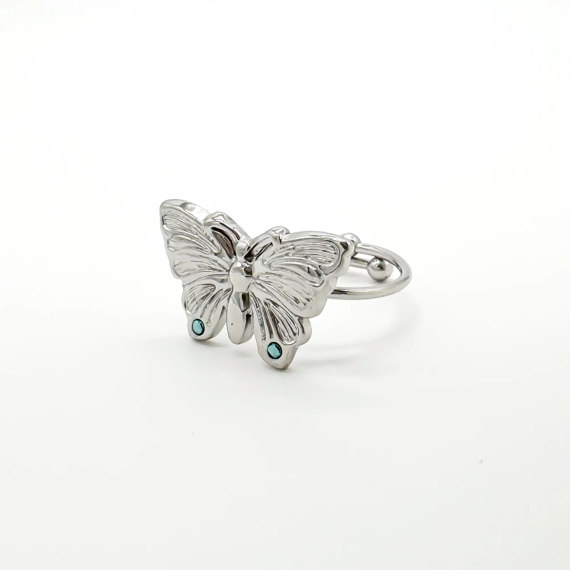 Butterfly - Ring - Stainless Steel - Adjustable