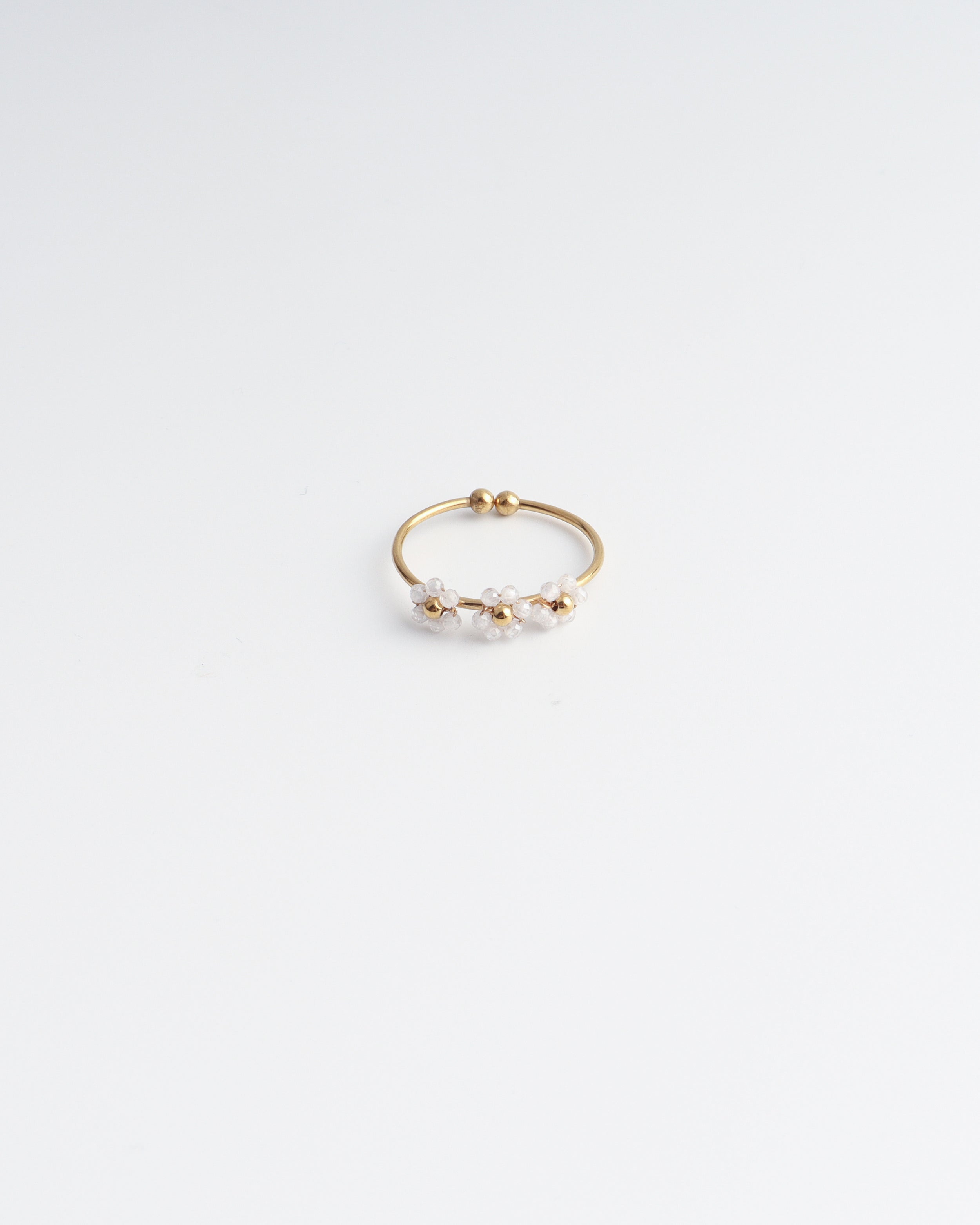 Camelia- Ring - Edelstahl - verstellbar