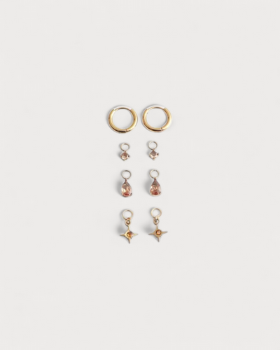 Birthstonebox Ohrringe – Set – Edelstahl