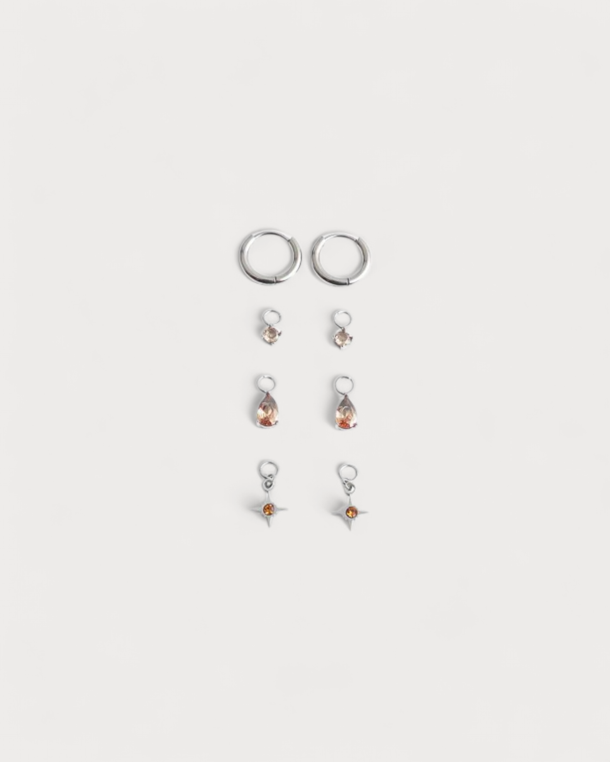 Birthstonebox Ohrringe – Set – Edelstahl