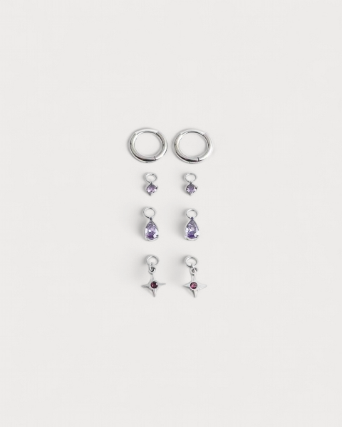 Birthstonebox Ohrringe – Set – Edelstahl