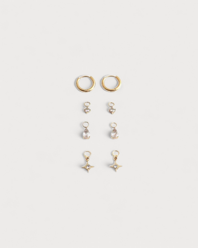 Birthstonebox Ohrringe – Set – Edelstahl